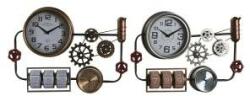DEKODONIA Ceas de perete DKD Home Decor 52, 5 x 9 x 39, 5 cm Crystal Iron Vintage (2 bucăți)