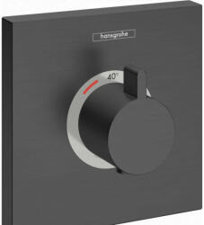 Hansgrohe ShowerSelect Highflow termosztát falsík alatti szereléshez, szálcsiszolt fekete króm 15760340 (15760340)