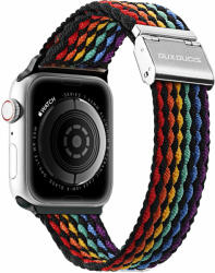 DuxDucis Curea textila DuxDucis Mixture II compatibila cu Apple Watch 4/5/6/7/8/SE 38/40/41mm Multicolor V3 (6934913035733)