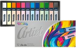 Colorino Porpasztell kréta készlte, Artist, 12 szín, szögletes, 12 szín