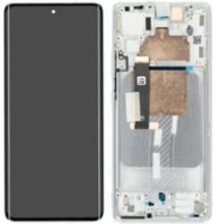 Motorola 5D68C21528 Gyári Motorola Edge 30 Fusion fehér OLED kijelző érintővel kerettel előlap (5D68C21528)
