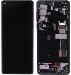 Motorola 5D68C16581 Gyári Motorola Edge fekete LCD kijelző érintővel kerettel előlap (5D68C16581)