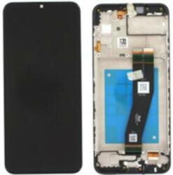Samsung GH81-21233A Gyári Samsung Galaxy A03S SM-A037F LCD kijelző érintővel fekete kerettel, előlap (164mm készülék verzió) (GH81-21233A)