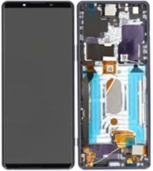  A5032175A Gyári Sony Xperia 1 III lila LCD kijelző érintővel kerettel előlap (A5032175A)