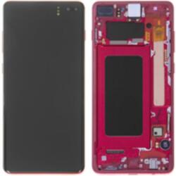 Samsung GH82-18849H Gyári Samsung Galaxy S10 Plus OLED kijelző érintővel Piros kerettel előlap (GH82-18849H)
