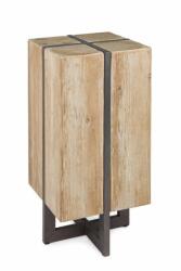 Bizzotto Scaun bar lemn natur fier maro Garrett 32x32x70 cm (0740295)