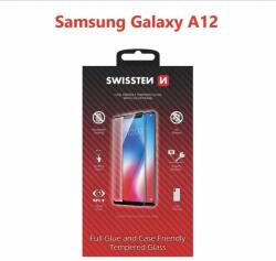 SWISSTEN Case Friendly Samsung Galaxy A12 üvegfólia - fekete (54501785)