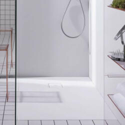 Laufen Solutions Marbond szögletes zuhanytálca 180x100 cm csúszásgátló felülettel, fehér H2144430000001 (H2144430000001)