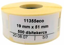 DYMO Etikett DYMO Label Writer 19x51 mm 500 db/tekercs (11355ECO)