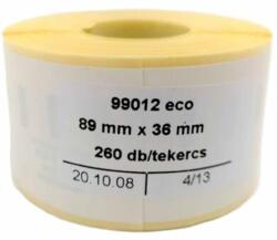 DYMO Etikett DYMO Label Writer 36x89 mm 260 db/tekercs (99012ECO)