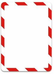 DJOIS Mágneses tasak DJOIS Magneto öntapadós háttal biztonsági A/4 piros-fehér 2 db/csomag (F194973)