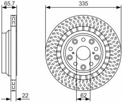 Bosch Disc frana BOSCH 0 986 479 T35 (0 986 479 T35)