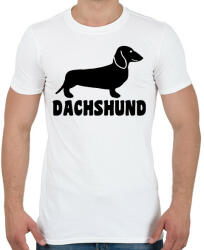 printfashion Dachshund - Férfi póló - Fehér (13536180)