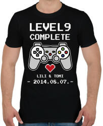 printfashion Gamer évforduló - fehér - Férfi póló - Fekete (13524796)