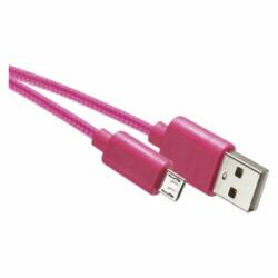 EMOS Töltő- és adatkábel USB-A 2.0 / micro USB-B 2.0, 1 m, rózsaszín (SM7006P) - lumtech