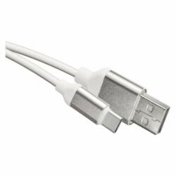 EMOS Töltő- és adatkábel USB-A 2.0 / USB-C 2.0, 1 m, fehér (SM7025W) - lumtech