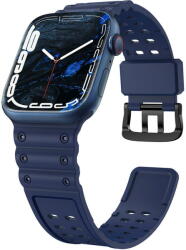 Hurtel Husa Strap Triple Protection strap for Apple Watch SE, 8, 7, 6, 5, 4, 3, 2, 1 (41, 40, 38 mm) bracelet navy blue - vexio