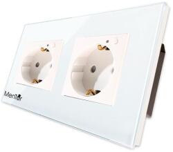 Mentor Priza Smart Wireless Mentor ES016 dubla incastrata WiFi 16A 2000W (MMDES016-72873)