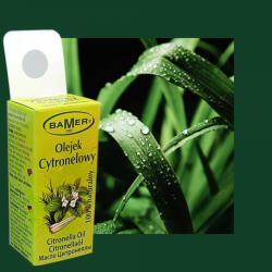 Bamer Ulei Esential Citronella Bamer, 100% natural (Cymbopogon Winterianus Herb Oil), pentru aromoterapie, cosmetica, baie, masaj, 7ml