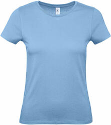 B and C Csomag akciós póló (minimum 5 db) Női rövid ujjú póló B&C #E150 /women T-Shirt -L, Ég kék