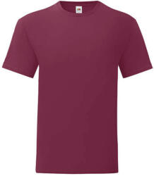 Fruit of the Loom Csomag akciós póló (minimum 5 db) Férfi rövid ujjú póló Fruit of the Loom Iconic 150 T -3XL, Burgundi vörös