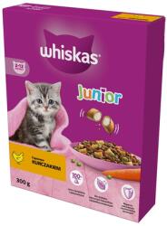 Whiskas Junior 6x300 g száraz teljes értékű eledel ízletes csirkével cicáknak