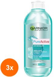 Garnier Skin Naturals Set 3 x Apa Micelara Pure Active Garnier Skin Naturals, 400 ml