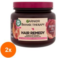 Garnier Botanic Therapy Set 2 x Masca de Par Hair Remedy cu Ulei de Ricin, 340 ml