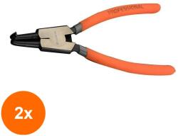 HARDEN Set 2 x Cleste Inele de Siguranta Exterioare Falci Inclinate 180 mm, Model Exterioare (COR-2xZH560509) Cleste