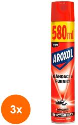 Aroxol Set 3 x Spray Impotriva Gandacilor si Furnicilor Aroxol, 580 ml (ROC-3xMAG1018201TS)