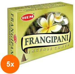 HEM Set 5 x Conuri Parfumate, Frangipani (GIL-5xLCA-CONP-FGI)