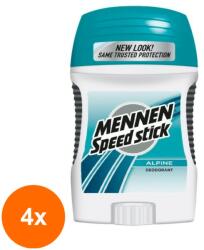 Mennen Set 4 x Deodorant Antiperspirant Solid Mennen Speed Stick Alpine, 60 g