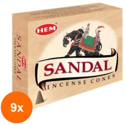HEM Set 9 x Conuri Parfumate, Santal (GIL-9xLCA-CONP-SAN)