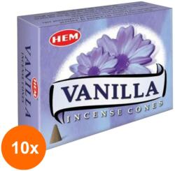 HEM Set 10 x Conuri Parfumate, Vanilie (GIL-10xLCA-CONP-VAN)