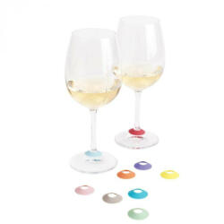 l'atelier du vin 095485 Chic Glass Rainbow, pohárjelölő szett (9 db) (2483)