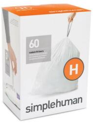 simplehuman CW0258 H-típusú egyedi méretezésű szemetes zsák újratöltő csomag (60 db) (2100)