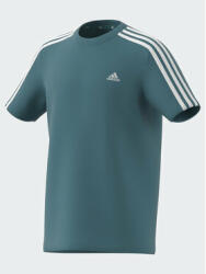 Adidas Tricou Essentials 3-Stripes Cotton T-Shirt IJ6269 Turcoaz Regular Fit
