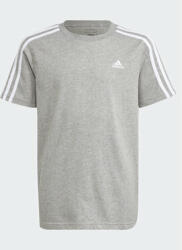 Adidas Tricou Essentials 3-Stripes Cotton T-Shirt IB1669 Gri Regular Fit