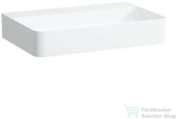 Laufen Val SaphirKeramik 65x42 cm-es mosdó csaplyuk és túlfolyó nélkül, LCC Active bevonattal, fehér H810284A001121 (H810284A001121)