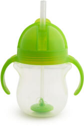 Munchkin itatópohár szívószálas súlyozott Tip and Sip 207ml 6hó - Zöld