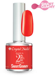 Crystal Nails - 2S - SMARTGUMMY RUBBER BASE GEL - NR3 - PASSION RED - 8ML