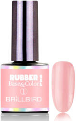BrillBird - Rubber Base Mani Gel - 1 - Pink - 8ml