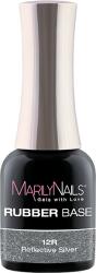 MarilyNails - RUBBER BASE - 12R - Reflective Silver - 7ml