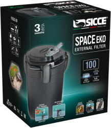 SICCE Space Eko+ 100 - külső szűrő - töltettel (EKO100E)