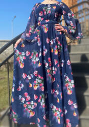 Ie traditionala Rochie eleganta cu motive florale Florinela 5