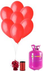 HeliumKing Set petrecere heliu cu baloane roșii 20 buc