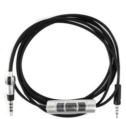 PadForce Cablu audio PadForce pentru casti Sennheiser Momentum 1, Momentum 2.0, Control Volum, Lungime 1.50m - Negru