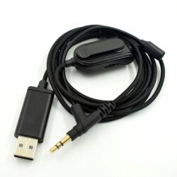 PadForce Cablu audio PadForce, analog cu USB 7.1 pentru ATH MSR7, V-MODA, Sony SPH9500, Jack 3.5mm, Lungime 2m