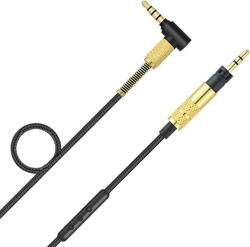 PadForce Cablu audio PadForce pentru casti Sennheiser Momentum 1, Momentum 2.0, HD1, Jack 3.5mm la Jack 2.5mm, Lungime 1.20m - Microfon incorporat