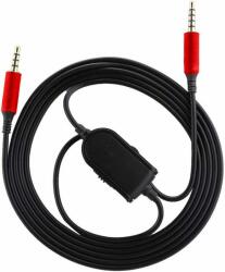 PadForce Cablu audio PadForce pentru casti Logitech A10, A40, A30, A50 Jack 3.5mm, Lungime 2.20m - Roșu